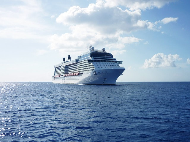 Silhouette cruise ship